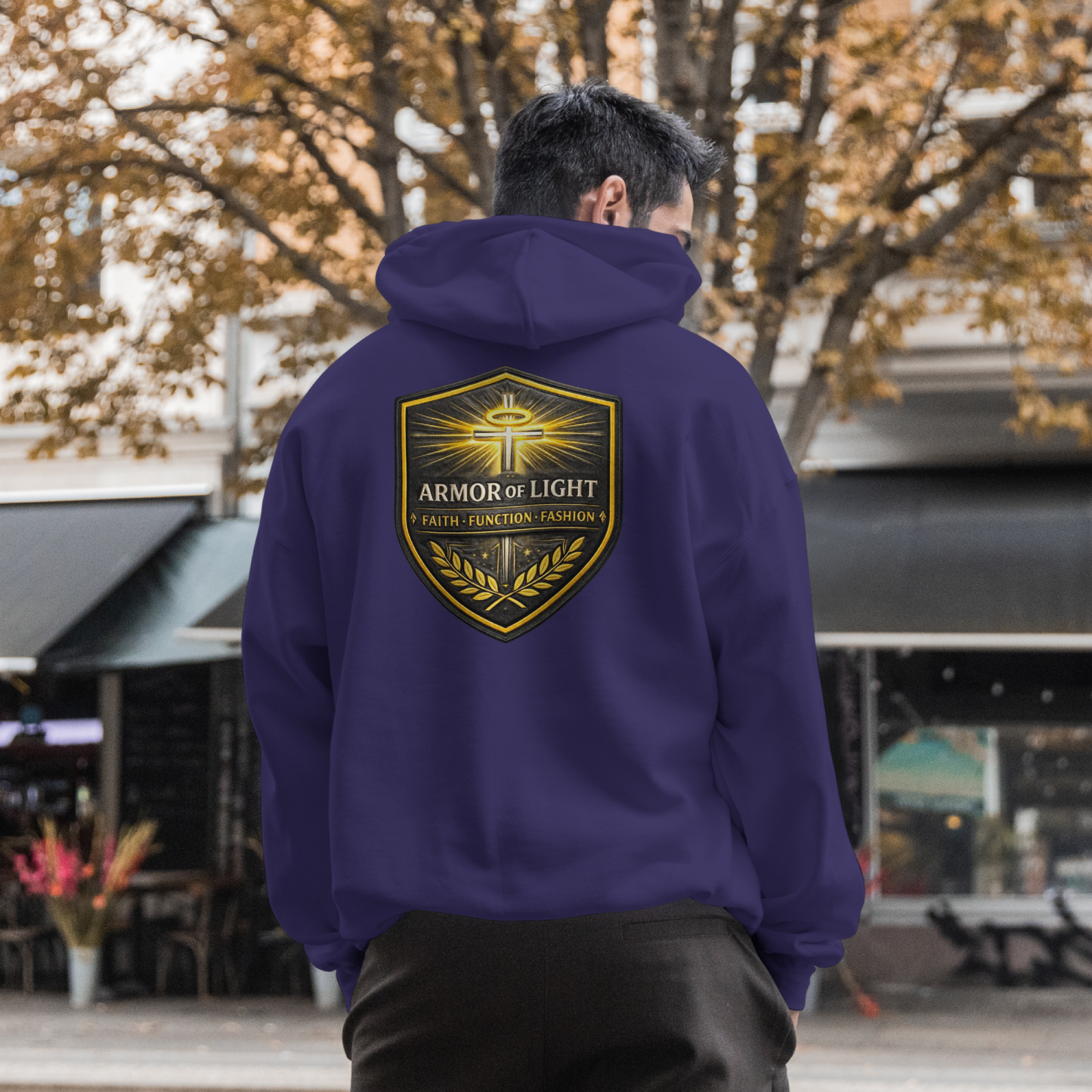 Champion® Powerblend® Pullover Hoodie -  Armor of God