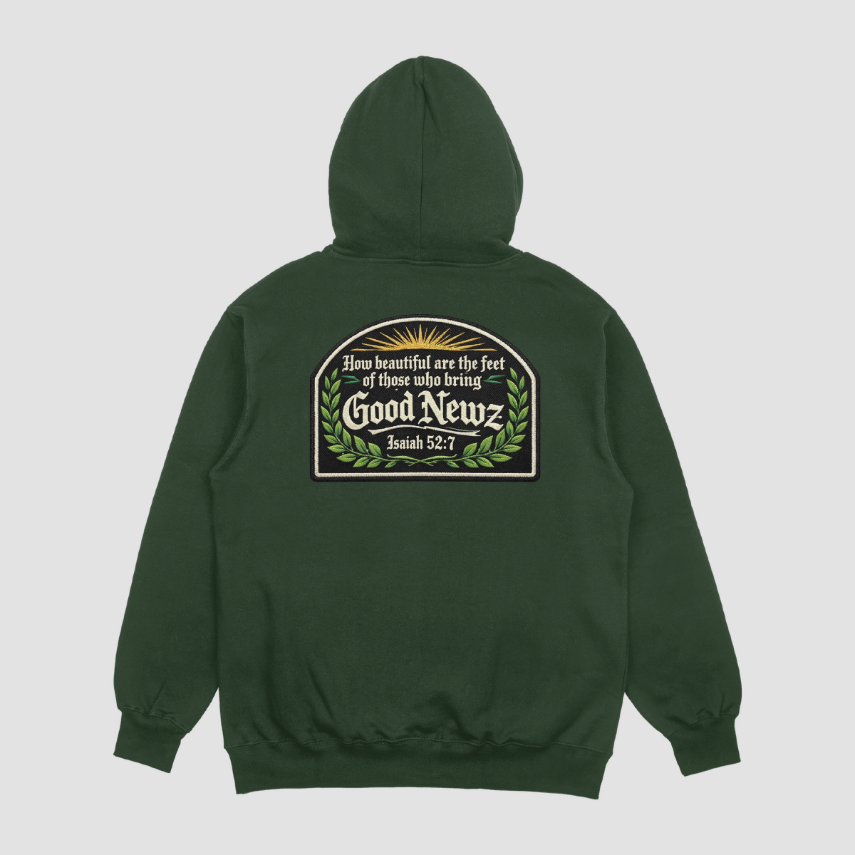 Champion® Powerblend® Pullover Hoodie - Isaiah 52:7